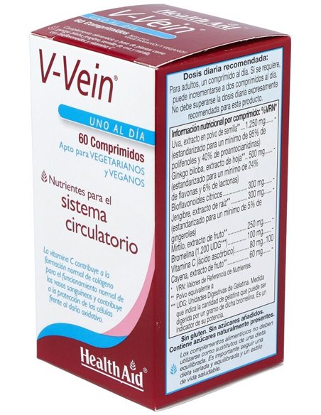 V-Vein 60Comp. Health Aid de Health Aid