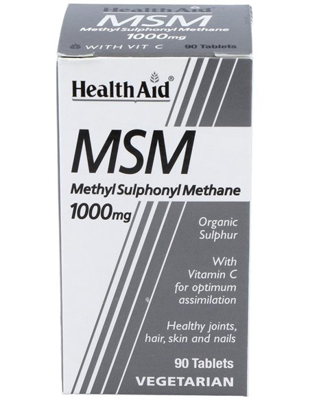 Msm (Metilsulfonilmetano) 1.000 Mg 90 Comp de Health Aid