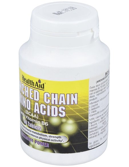 Bcaa Branched Chain Amino Acids 60Comp. Health Aid de Health Aid