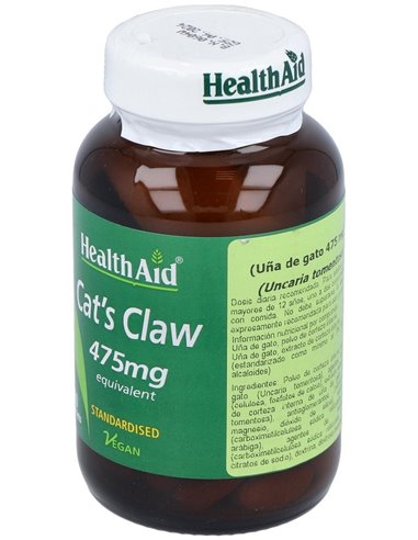 Uña De Gato (Uncaria Tomentosa) 475 Mg 60 Comp de Health Aid