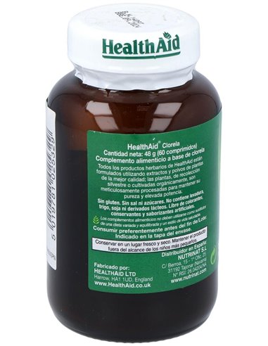 Chlorella 550Mg. 60Comp. Health Aid de Health Aid