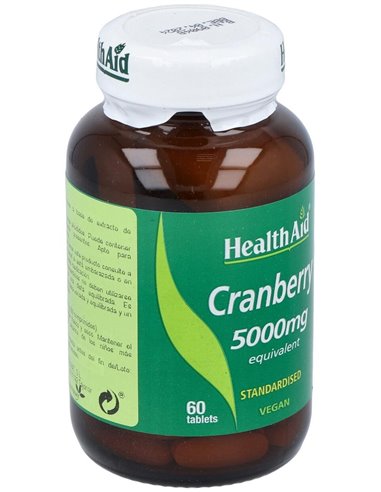 Arándano Rojo (Vaccinium Macrocarpon) 5.000 Mg 60 Comp de Health Aid