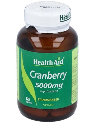 Arándano Rojo (Vaccinium Macrocarpon) 5.000 Mg 60 Comp de Health Aid