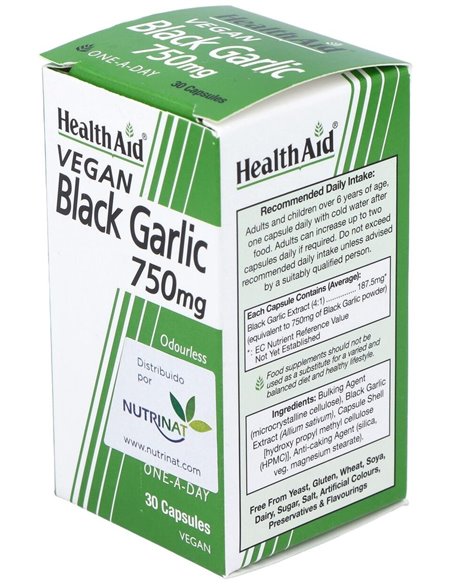 Ajo Negro 750 Mg 30 Vcáps de Health Aid