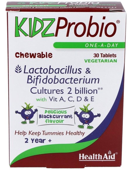 Kidzprobio 2000Millones Y Vitaminas 30Comp. Health de Health Aid