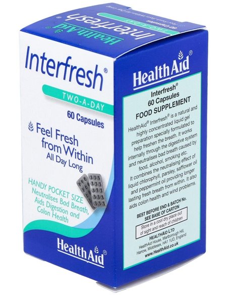 Interfresh 60 Cáps de Health Aid