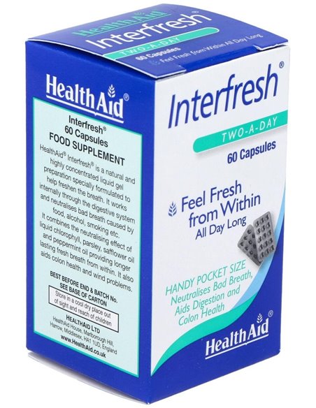 Interfresh 60 Cáps de Health Aid