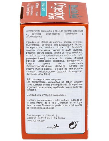 Digeston Plus Con Prebioticos 30Comp. de Health Aid