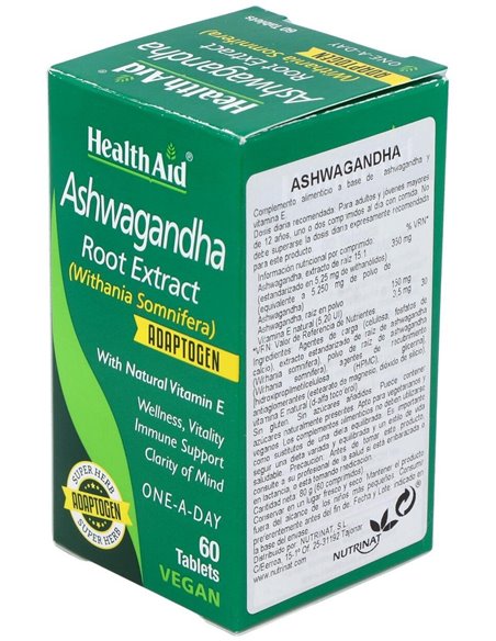 Ashwagandha (Withania Somnifera) 60 Comp de Health Aid