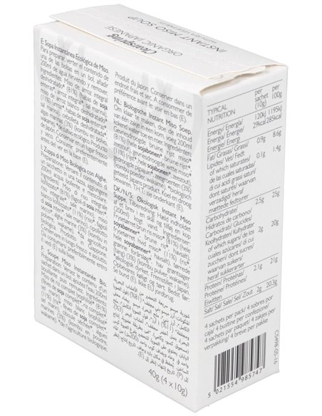 Sopa Miso/Algas Instant Bio 4x10 g  de Clearspring