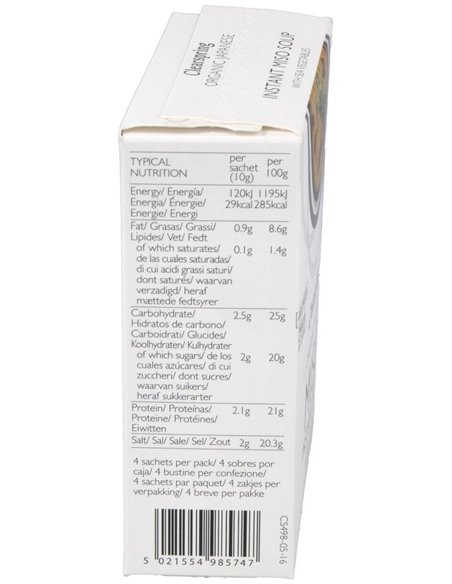Sopa Miso/Algas Instant Bio 4x10 g  de Clearspring