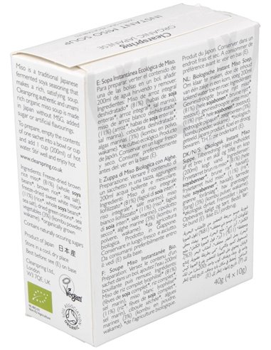 Sopa Miso/Algas Instant Bio 4x10 g  de Clearspring