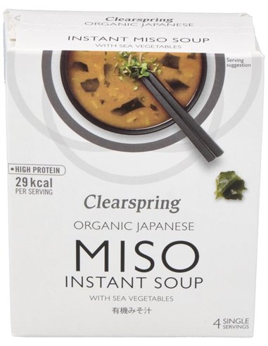Sopa De Miso Y Algas (4X10G) de Clearspring