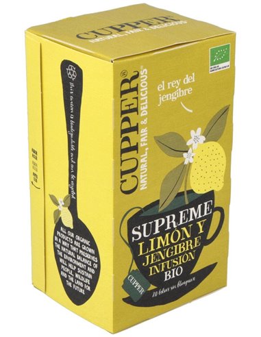Limon Y Jengibre Infusion 20 Bolsitas.Bio de Cupper