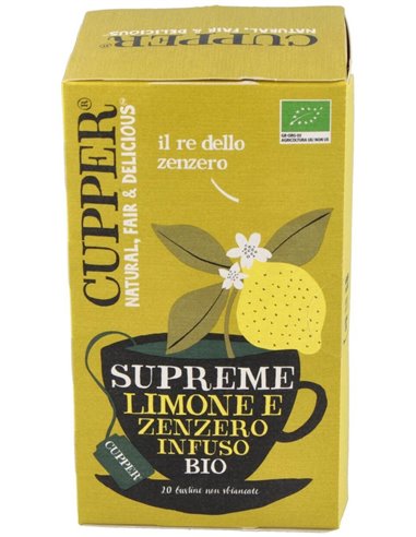 Limon Y Jengibre Infusion 20 Bolsitas.Bio de Cupper