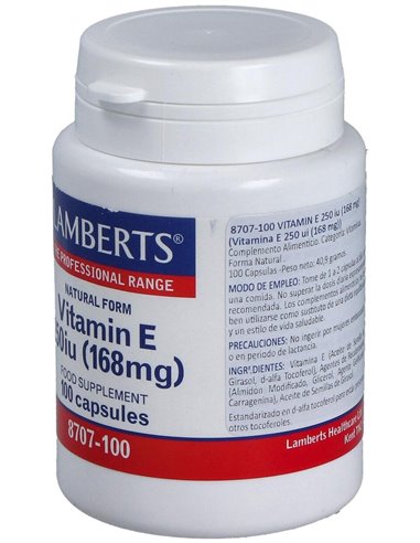 Vitamina E Natural 250 UI de Lamberts