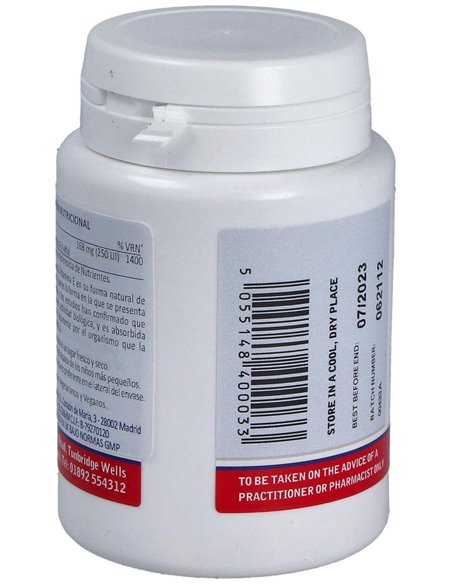 Vitamina E Natural 250 UI de Lamberts