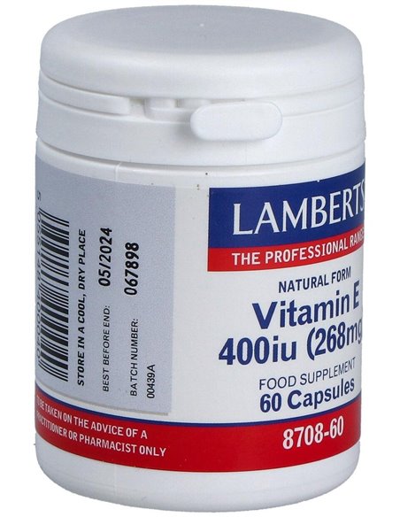 Vitamina E Natural 400 UI de Lamberts