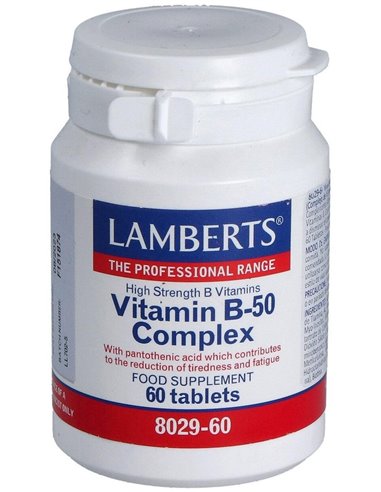Complejo de Vitaminas B-50 60 Tabs. de Lamberts
