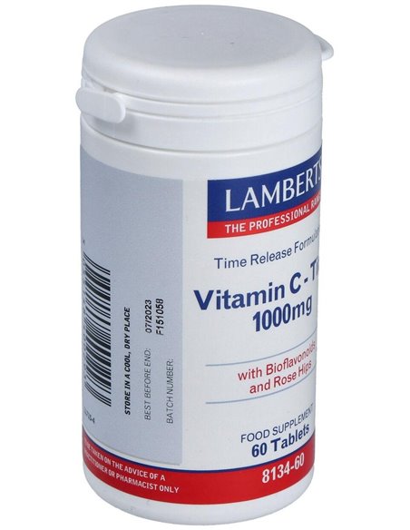 Vitamina C 1000 mg + Bioflavonoides Time Release de Lamberts