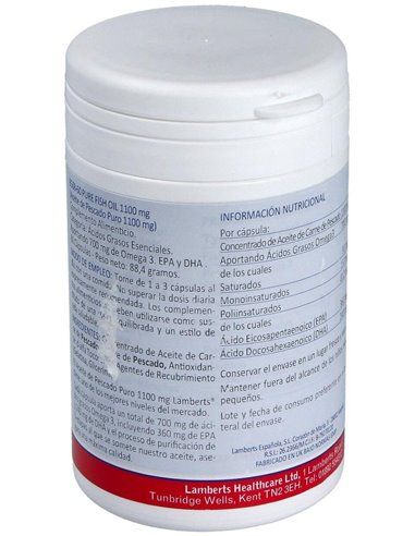Aceite de Pescado Puro 1100 mg de Lamberts