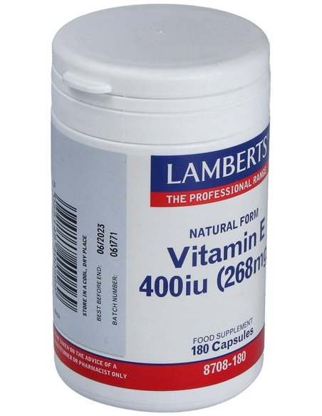 Vitamina E Natural 400 UI de Lamberts