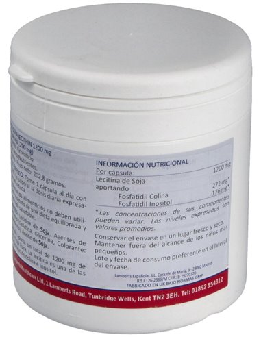Lecitina de Soja 1200 mg de Lamberts