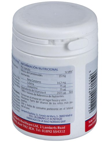 Beta caroteno Natural 15 mg de Lamberts