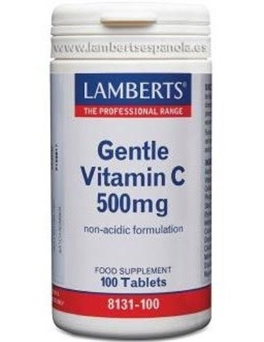 Gentle Vitamina C 500 mg (Forma suave, no ácida) 100 Tabs. de Lamberts
