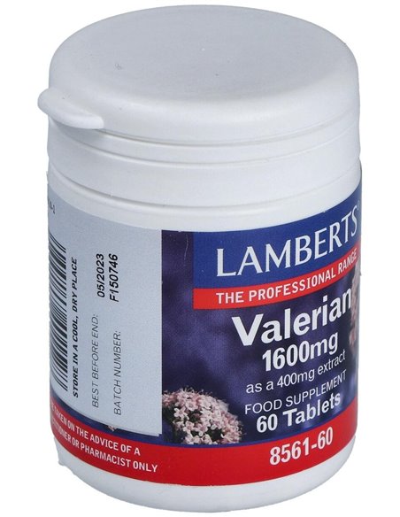 Valeriana 1600 mg (Valeriana officinalis) 60 Tabs. de Lamberts