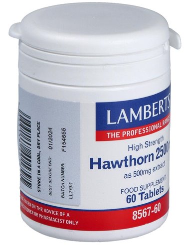 Espino Blanco 2500 mg (Flavonoides 10 mg) 60 Tabs. de Lamberts