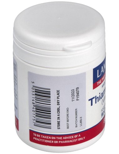 Tiamina 100 mg (Vitamina B1) 90 Caps de Lamberts