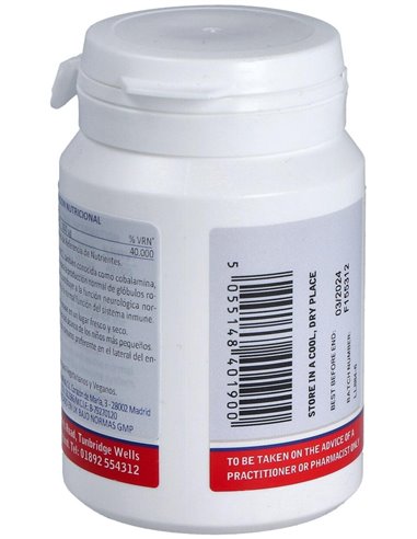 Vitamina B12 1000 µg 60 Tabs. de Lamberts