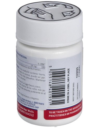 Hierro 14 mg (Como citrato) 100 Tabs. de Lamberts