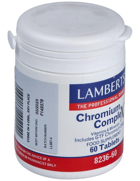Complejo de Cromo (Con Vit B,C, Mag, Cu y Zn) de Lamberts