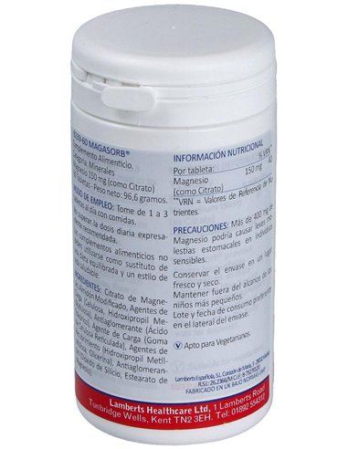 MagAsorb® (Magnesio 150 mg como citrato) 60 Tabs. de Lamberts