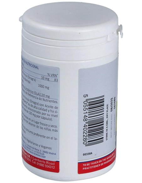 Aceite de Prímula y Borraja 1000 mg de Lamberts