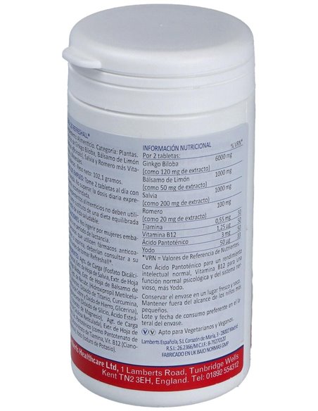 Refreshall® (Vit, Min, Gingko, Melisa, Romero +) 120 Tabs. de Lamberts