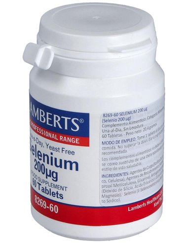 Selenio 200 µg (Como L-Selenometionina) de Lamberts