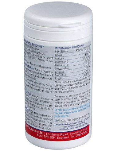 Digestizyme® (Enzimas vegetales) de Lamberts