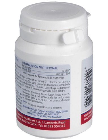 Cromo GTF 200 µg 100 Tabs. de Lamberts