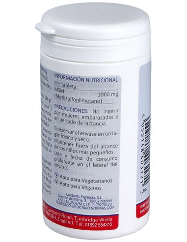 MSM 1000 mg de Lamberts