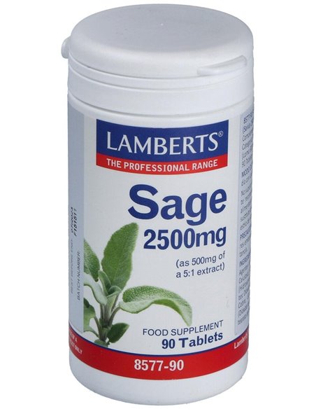 Salvia 2500 mg (2,5% de Ácido rosmarínico) de Lamberts