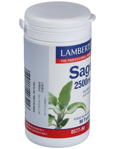 Salvia 2500 mg (2,5% de Ácido rosmarínico) 90 Tabs. de Lamberts