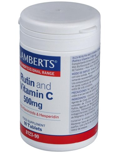 Rutina y Vitamina C 500 mg con Bioflavonoides de Lamberts