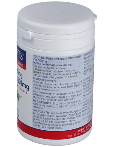 Aceite de Prímula 500 mg 180 Caps. de Lamberts