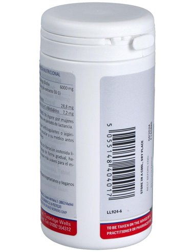 Ginkgo Biloba 6000 mg 180 Tabs.  de Lamberts