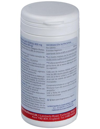 Esteroles Vegetales 800 mg de Lamberts