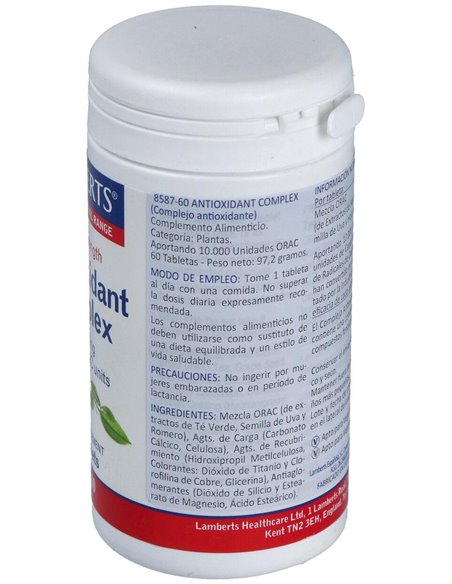 Complejo Antioxidante (10.000 ORAC) 60 Tabs. de Lamberts