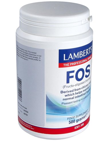 FOS® (Fructo-Oligosacáridos en polvo) 500 g de Lamberts